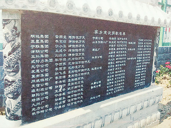 集团捐资修建周边道路